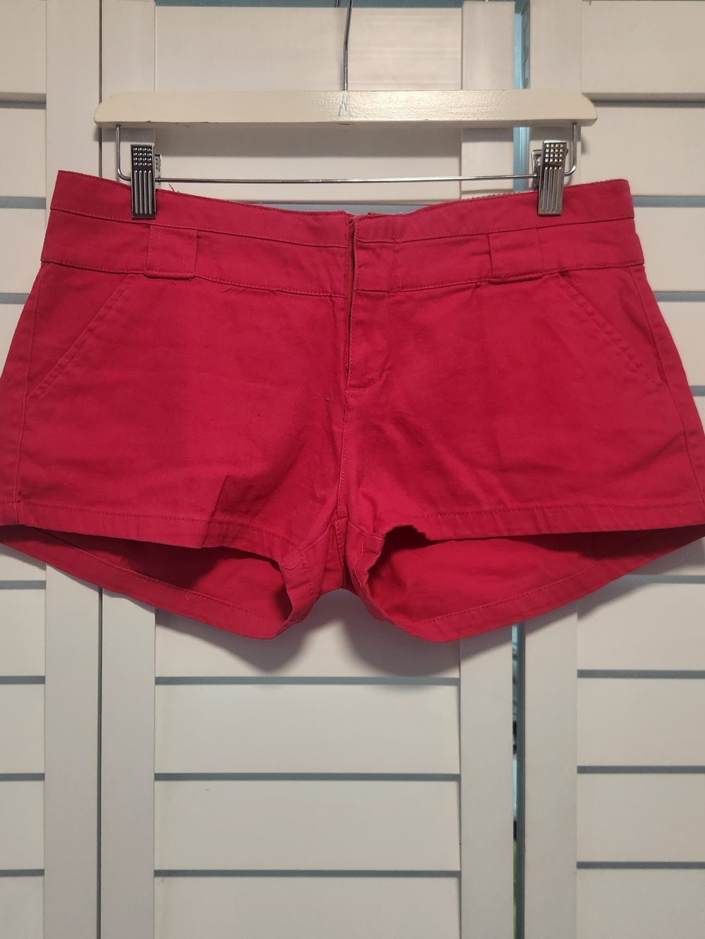 NaNa High-Waist Hot Pink Cotton Shorts